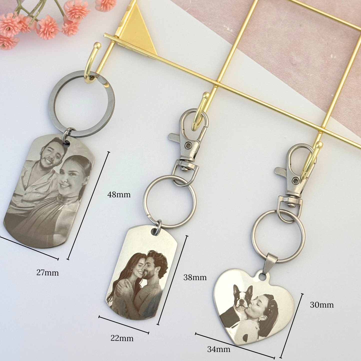 Personalized Keychains in Stainless Steel